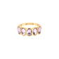 Lian Simple Stone Ring Pink & Gold Size L