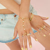 Lian Simple Stone Ring Crystal & Gold