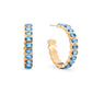 Sophie Turquoise Gold Chunky Earrings