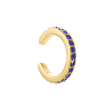 Lily Blue Gold Dainty Ear Cuff