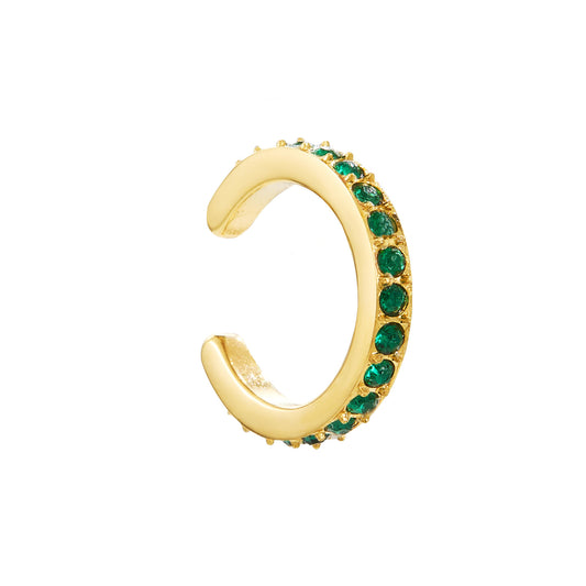 Lily Green Gold Dainty Ear Cuff