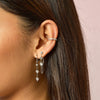 Lily Silver Crystal Ear Cuff