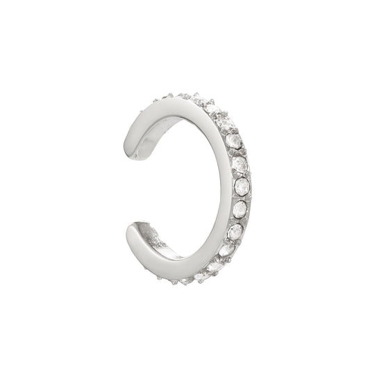 Lily Silver Crystal Ear Cuff