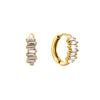 Lola Gold Crystal Huggie Earrings