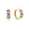 Lola Gold Rainbow Huggie Earrings