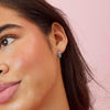 Lola Silver Rainbow Huggie Earrings
