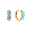 Lola Turquoise Huggies Earrings