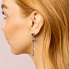 Freya Rainbow Silver Droplet Statement Studs
