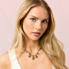 Etalie Pink Gold Charm Necklace