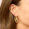 Petra Gold Rainbow Chunky Star Hoops
