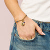 Gigi Blue Gold Charm Bracelet