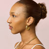 Petra Gold Crystal Chunky Star Hoops