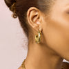 Petra Gold Crystal Chunky Star Hoops