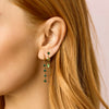 Emma Green Gold Droplet Chain Studs