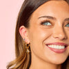 Kiki Gold Multi Blue Star Hoop Earrings