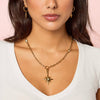 Aleena Gold Crystal Chunky Star Pendant Charm
