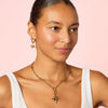 Ellie Gold Pink Chunky Charm Chain Necklace