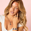 Caro Silver Blue Star Ring