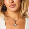 Aleena Silver Crystal Chunky Star Pendant Charm