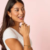 Amina Gold Blue Heart Ring