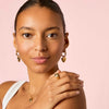 Amina Gold Crystal Heart Ring