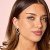 Lucinda Silver Turquoise Heart Hoop Earrings