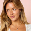 Megan Silver Crystal Heart Pendant Necklace