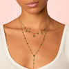 Eloise Gold Green Star Necklace