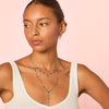 Eloise Silver Blue Star Necklace