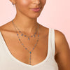 Eloise Silver Blue Star Necklace