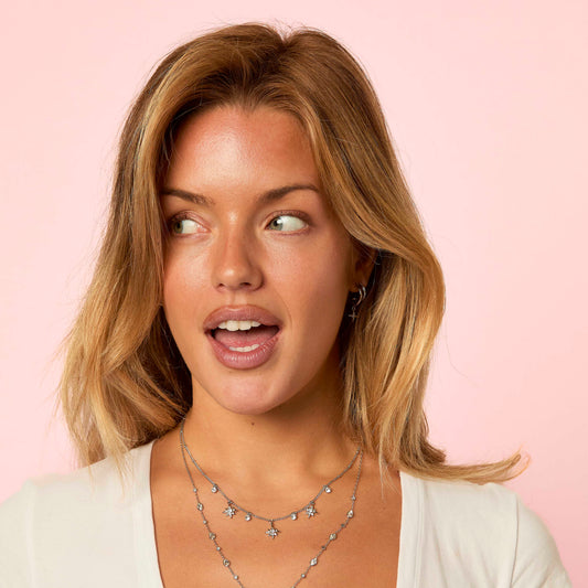 Eloise Silver Crystal Star Necklace
