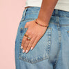 Tanieta Gold Pink Organic Bangle