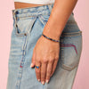 Tanieta Silver Blue Organic Bangle
