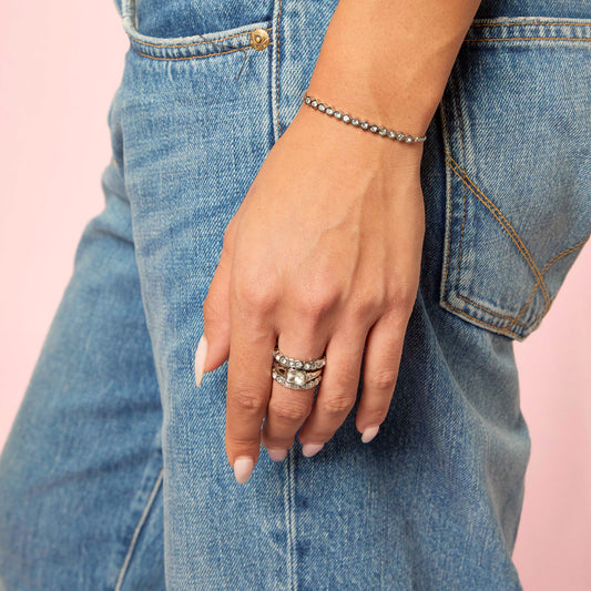 Lauren Silver Crystal Bracelet