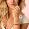 Kareena Silver Pink Hand Chain