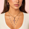Phoebe Silver Pink Cross Pendant Charm
