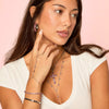 Tomi Silver Pink Tennis Bracelet
