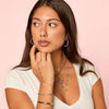 Madeleine Silver Pink Hand Chain