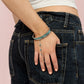 Martha Turqouise Silver Waterproof Bangle