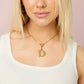 D Minnie Letter Star Necklace Charm