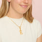 E Minnie Letter Star Necklace Charm
