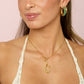 C Minnie Letter Star Necklace Charm