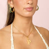P Minnie Letter Star Necklace Charm