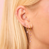 Molly Gold Pink Stud Earrings