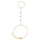Madeleine Hand Chain Pink & Gold