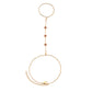 Madeleine Hand Chain Red & Gold