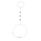Madeleine Hand Chain Silver & Blue