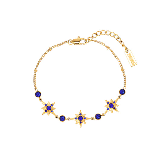 Maia Gold Blue Star Bracelet