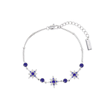 Maia Silver Blue Star Bracelet