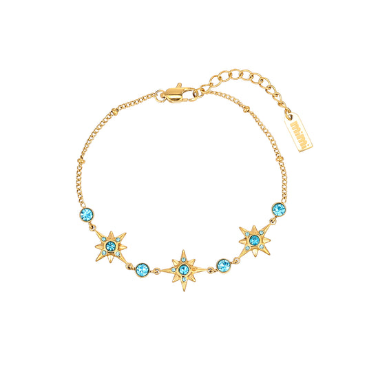 Maia Gold Turquoise Star Bracelet